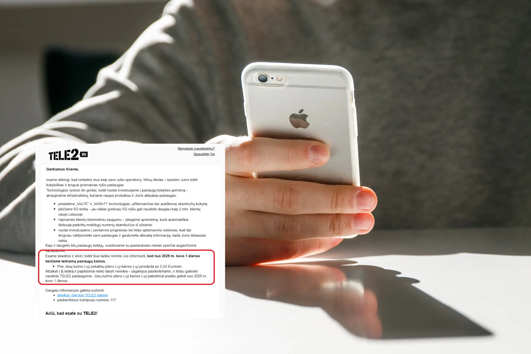 Tele2, telefonas