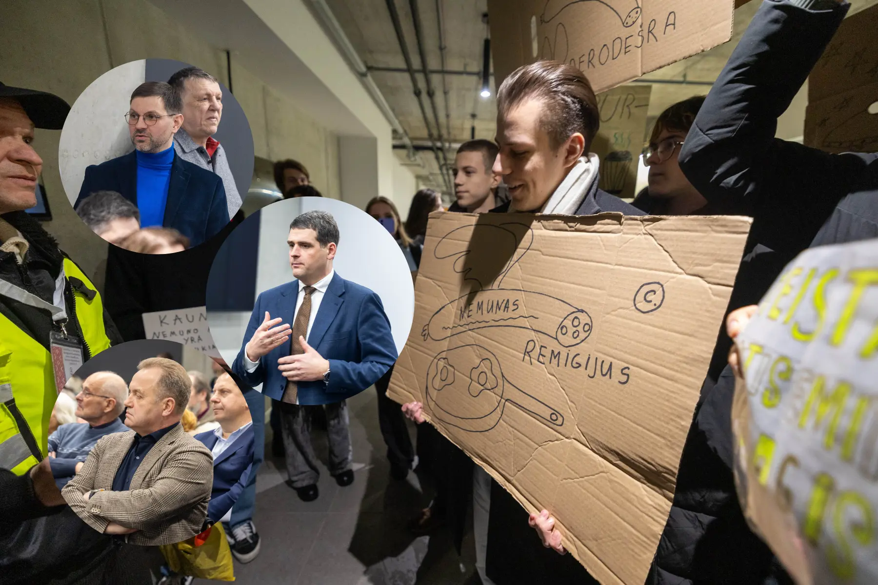 R. Žemaitaičio susitikimas Kaune / Kas vyksta Kaune koliažas
