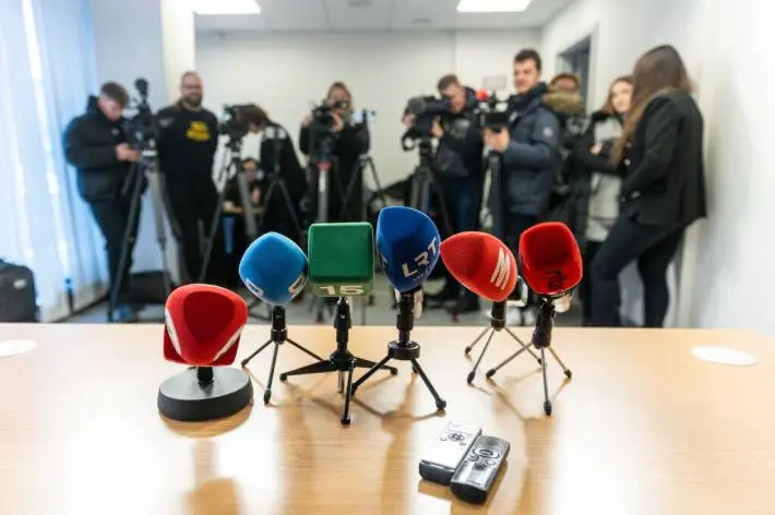 Žiniasklaida, žurnalistika, žurnalistai, spaudos konferencija