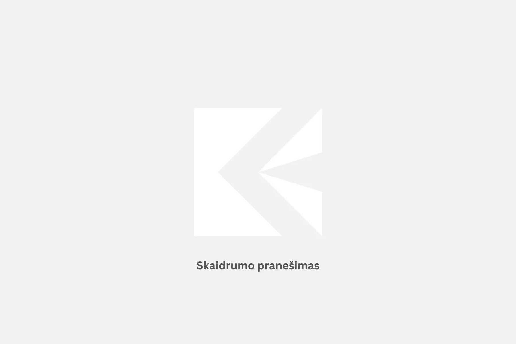skaidrumo pranesimas