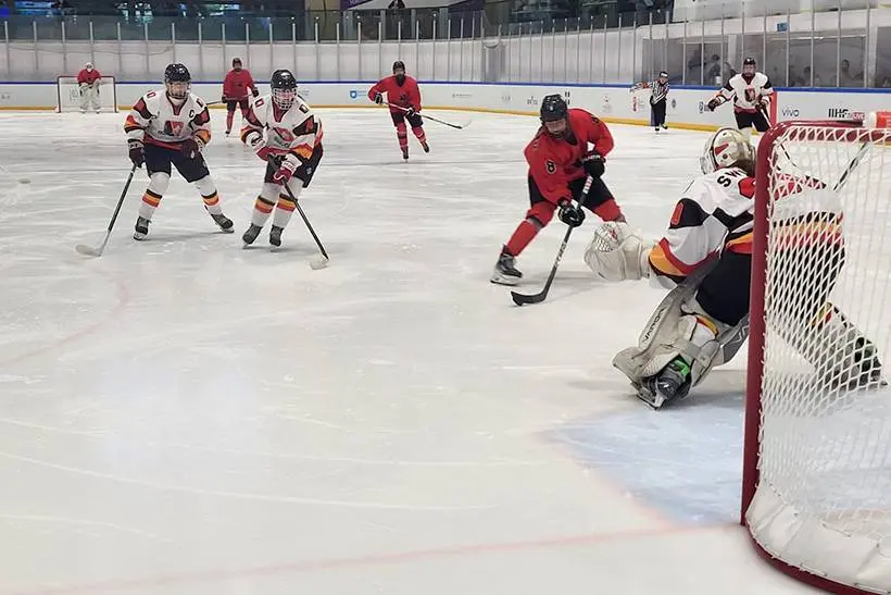 Moterų rinktinės pergalė pasaulio čempionate / hockey.lt nuotr.