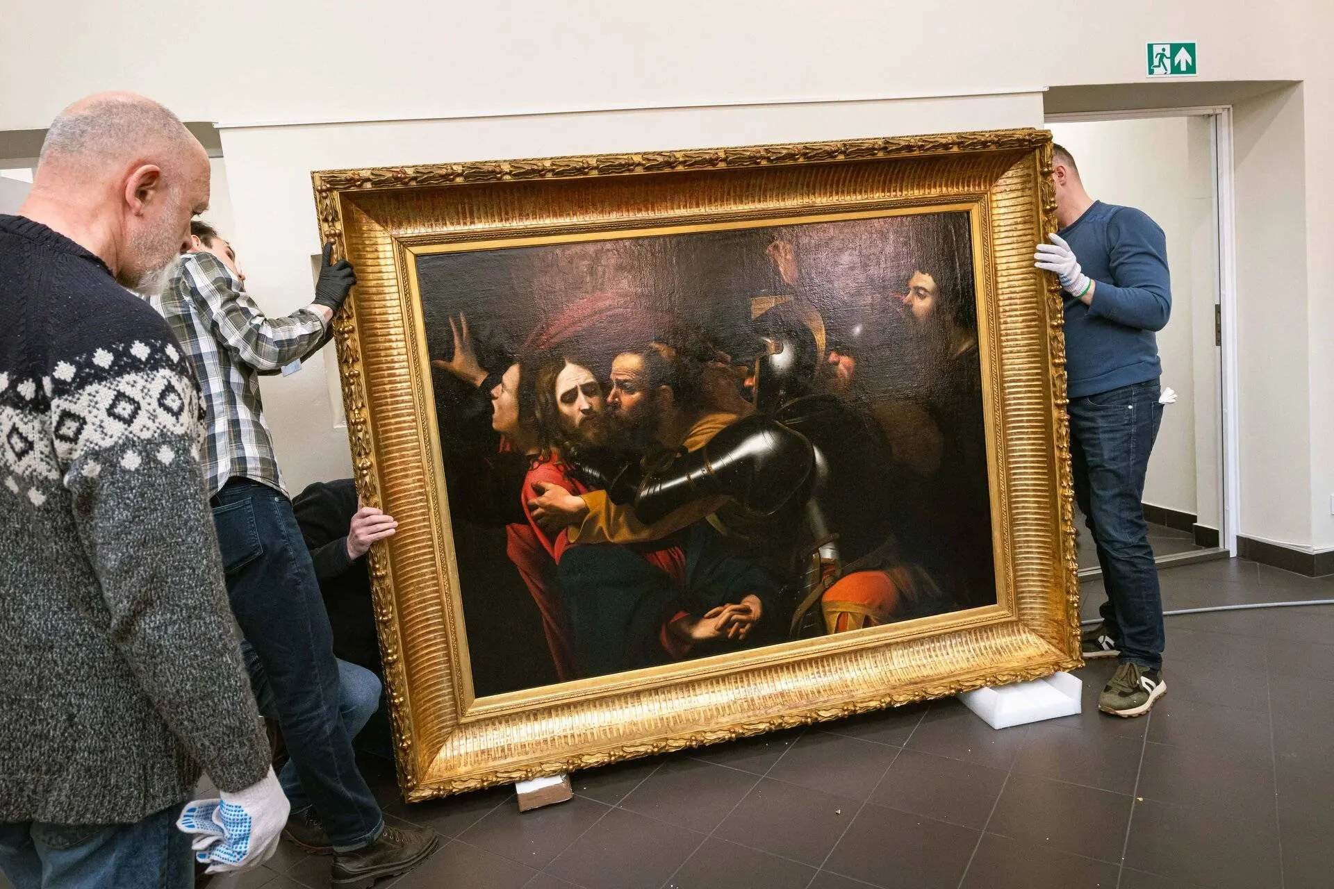 Į Lietuvą iš Ukrainos atvežtas paveikslas „Kristaus suėmimas“