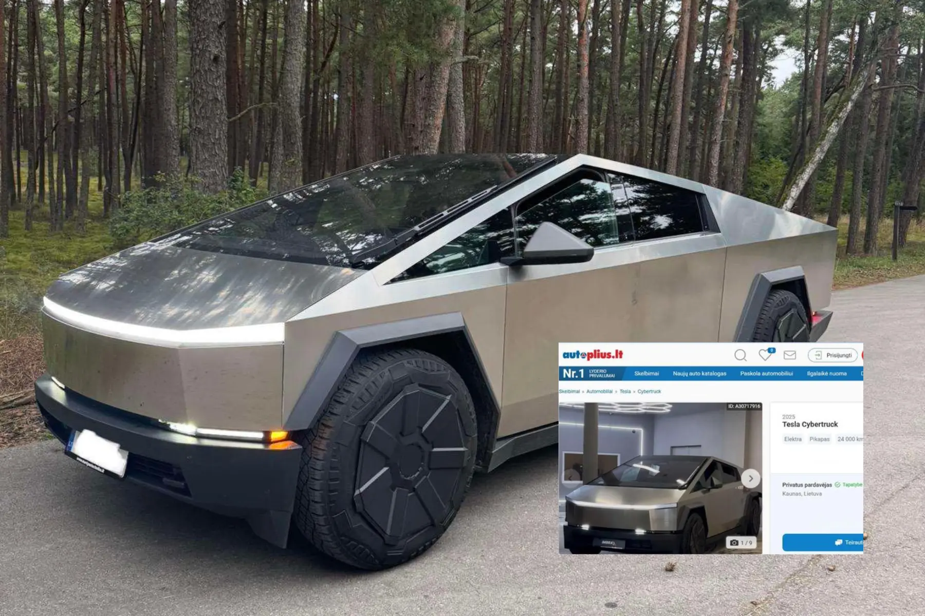 Parduodamas „Tesla Cybertruck“