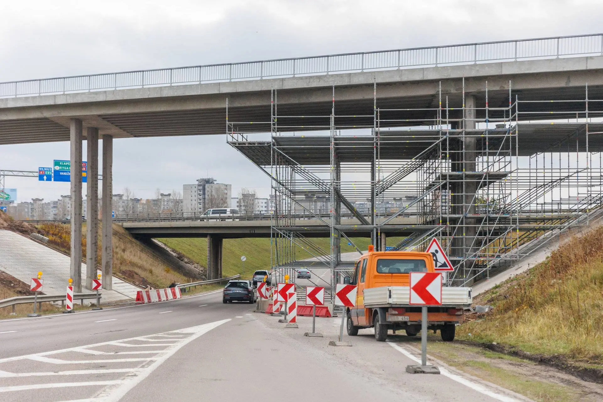Autostrada, A1 kelias, automagistralė, kelio darbai, viadukas