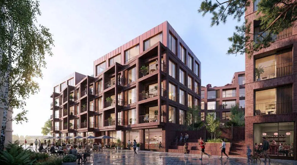 Architektų biuro SHL kurtų pastatų fasado vizualizacija / Org. nuotr.