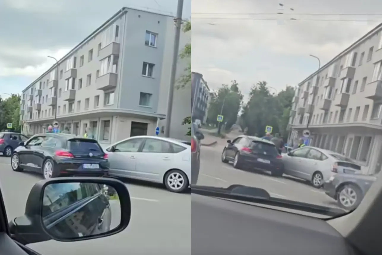 Avarija Baršausko žiede / „Kas vyksta Kaune“ grupės nuotr.