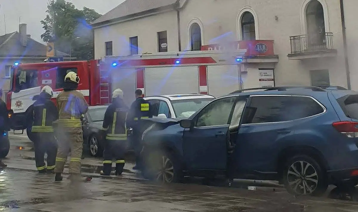 Avarija Kėdainiuose / DELFI / Skaitytojos Astos nuotr.