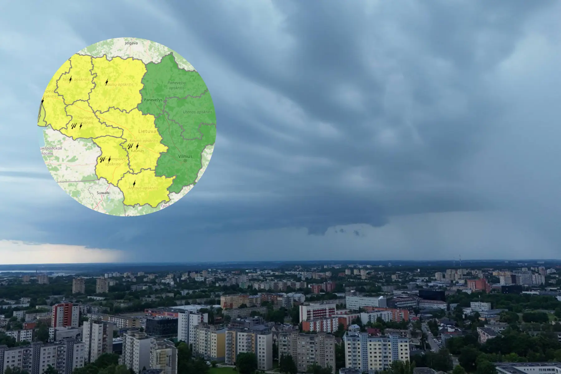 Gyventojai įspėjami apie orų pokyčius