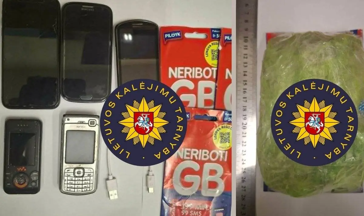 Kalėjime rasti telefonai