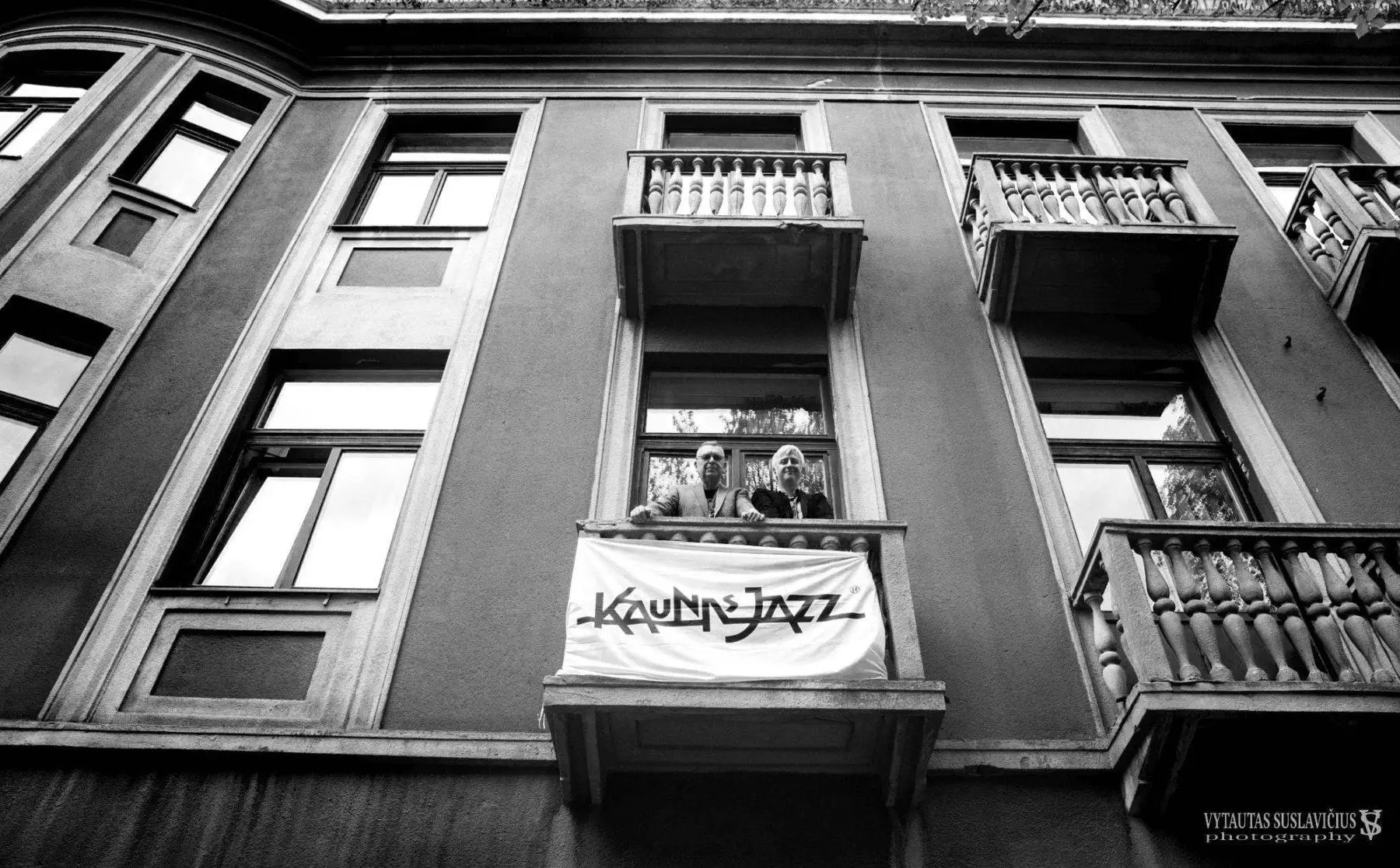 Jonas Jučas ir Ramūnas Zilnys. Fotografas Vytautas Suslavičius. 2018 m. J. Jučo asmeninis archyvas