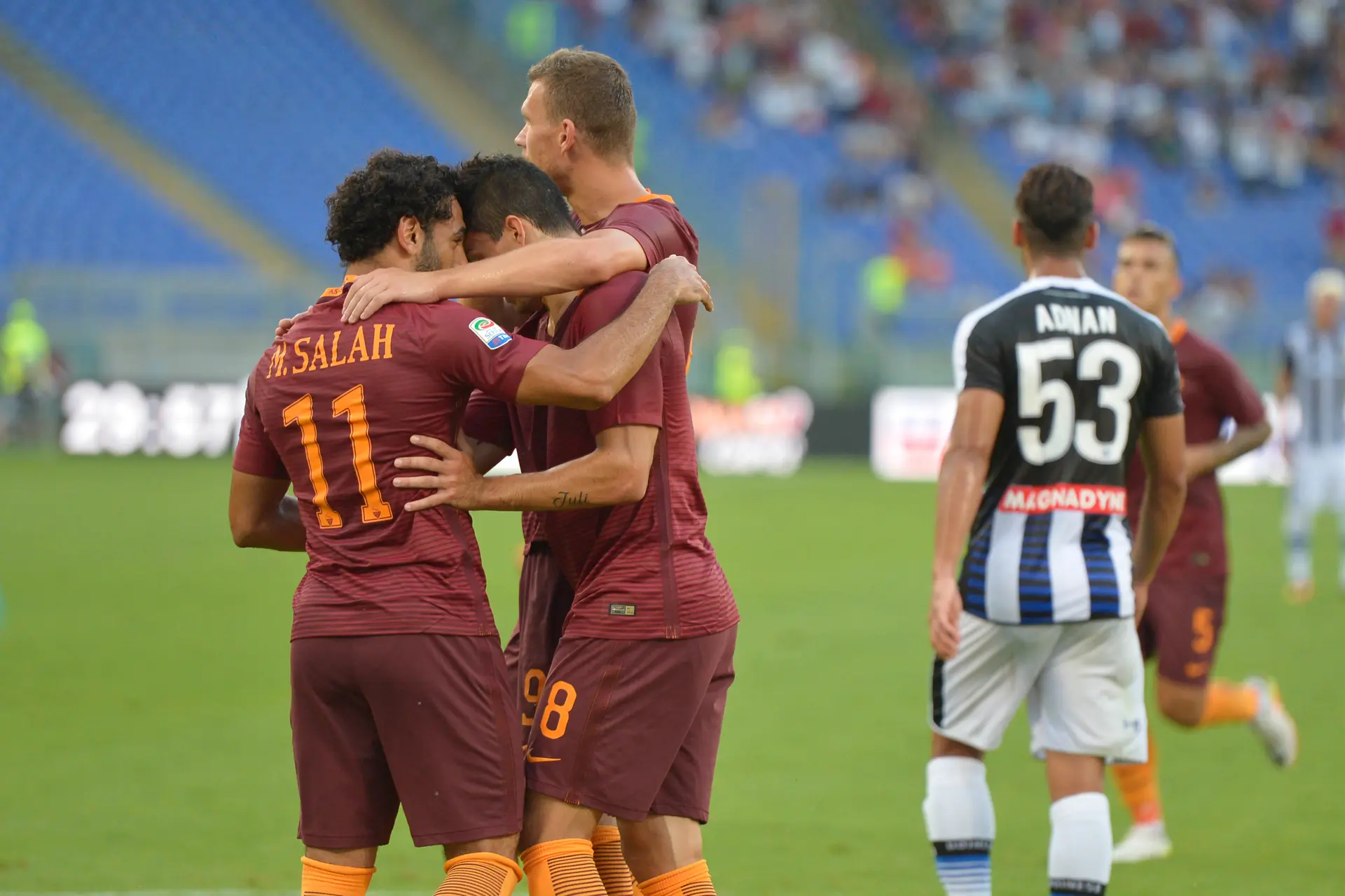roma udinese dzeko perotti salah
