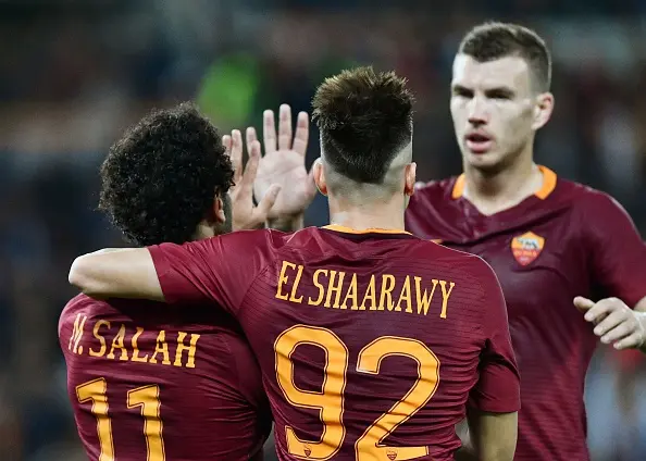 salah el shaarawy spalle dzeko