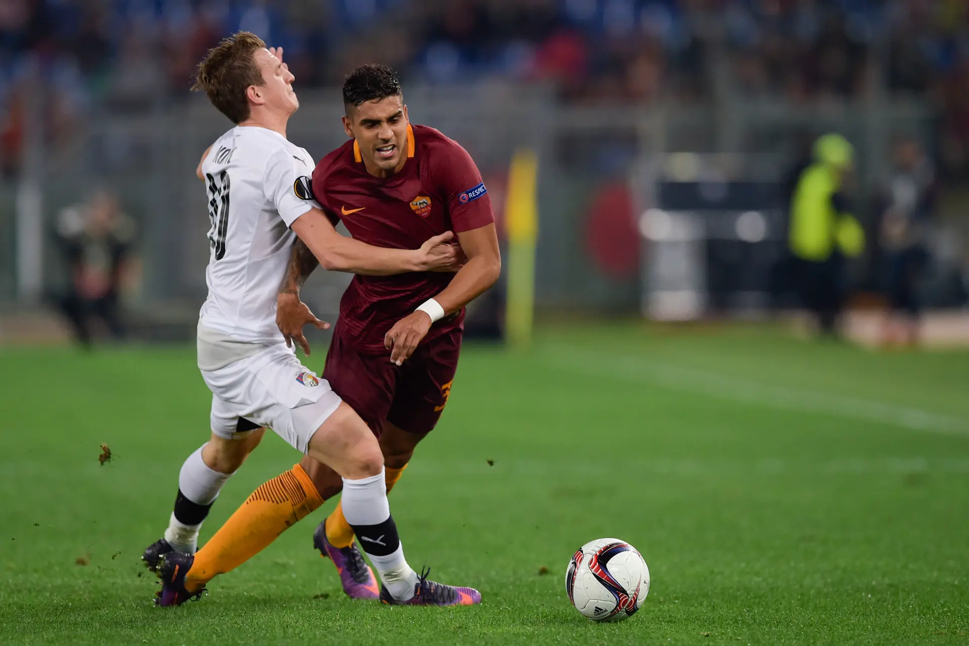 roma viktoria plzen iturbe dribbling