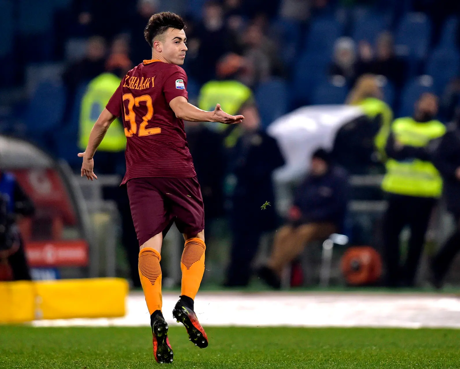 roma chievo esultanza el shaarawy
