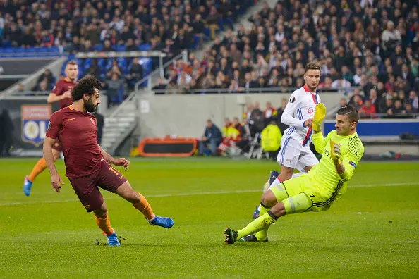 salah tiro lione roma