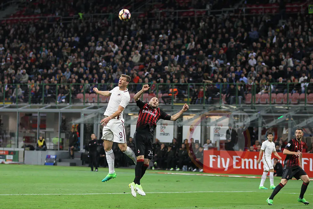 dzeko milan roma