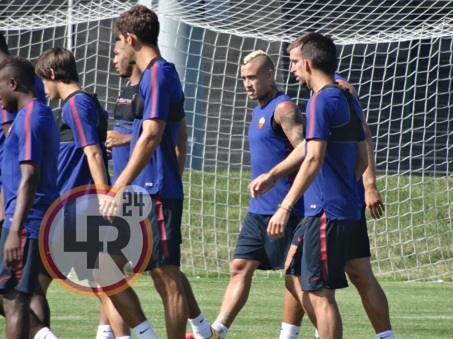 tournee usa gruppo si allena