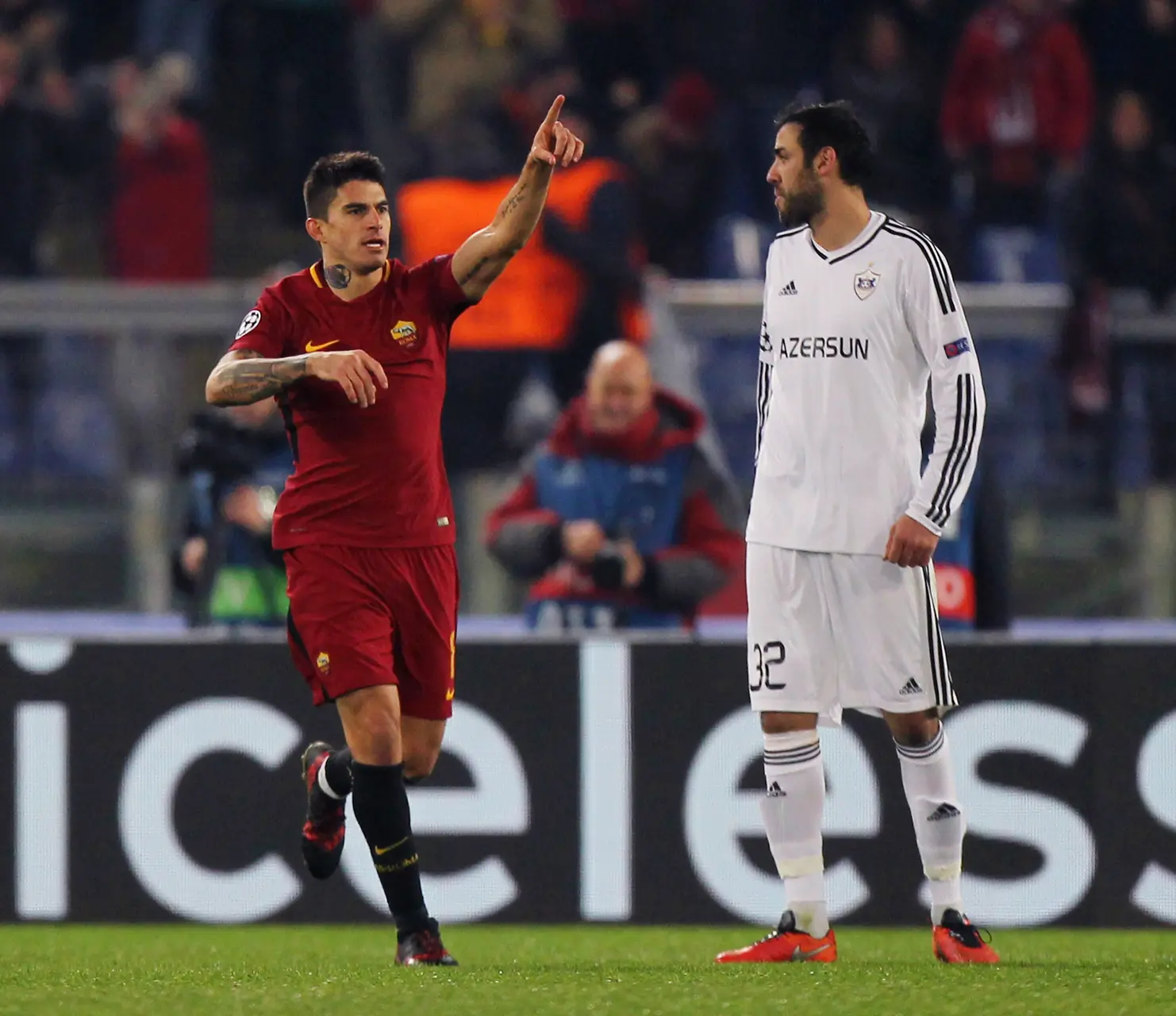 perotti esultanza gol qarabag