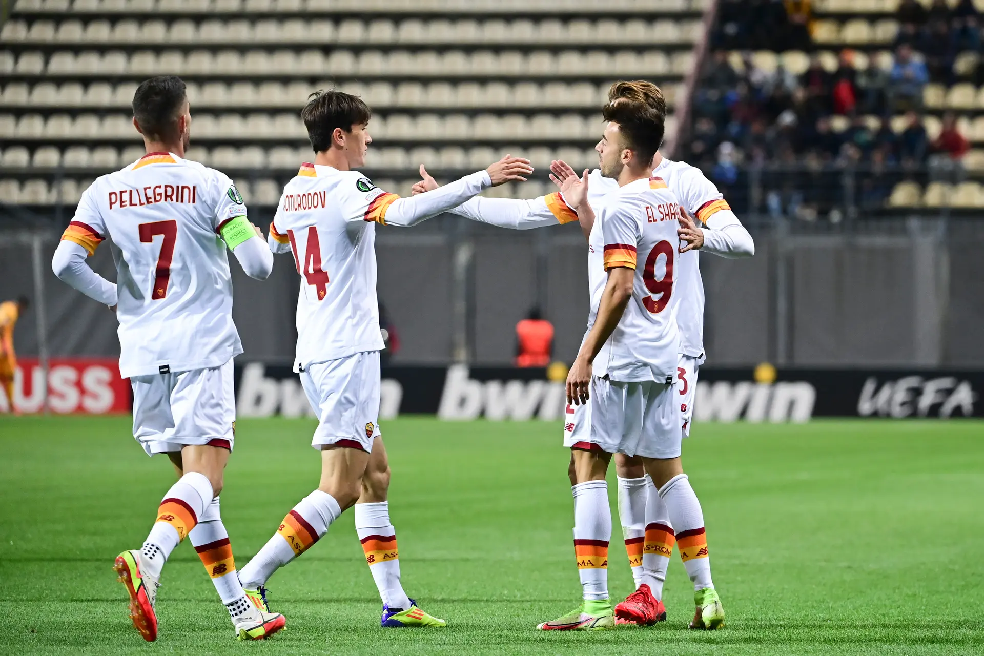 roma squadra gol esultanza
