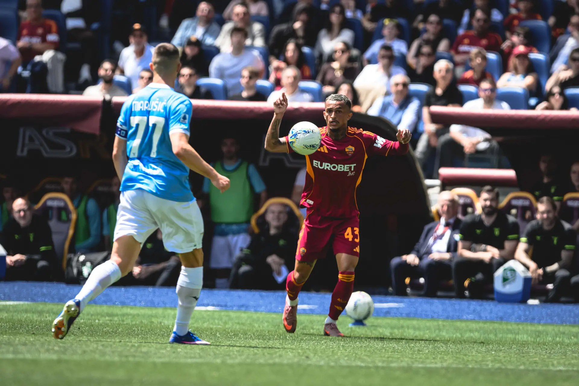 roma lazio wesley marusic