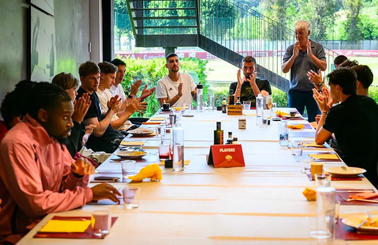 trigoria squadra gasperini colazione 2