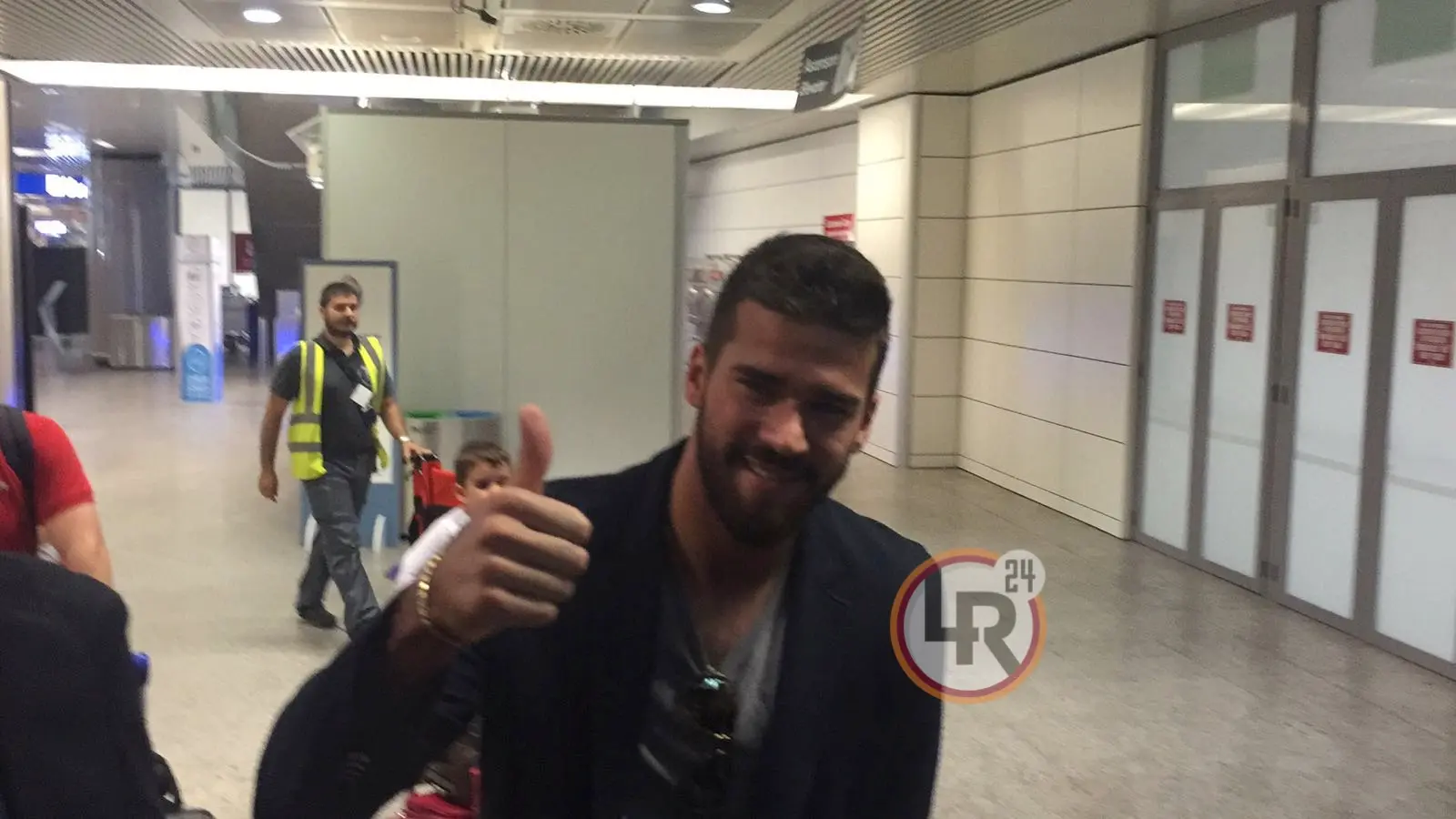 alisson arriva a fiumicino