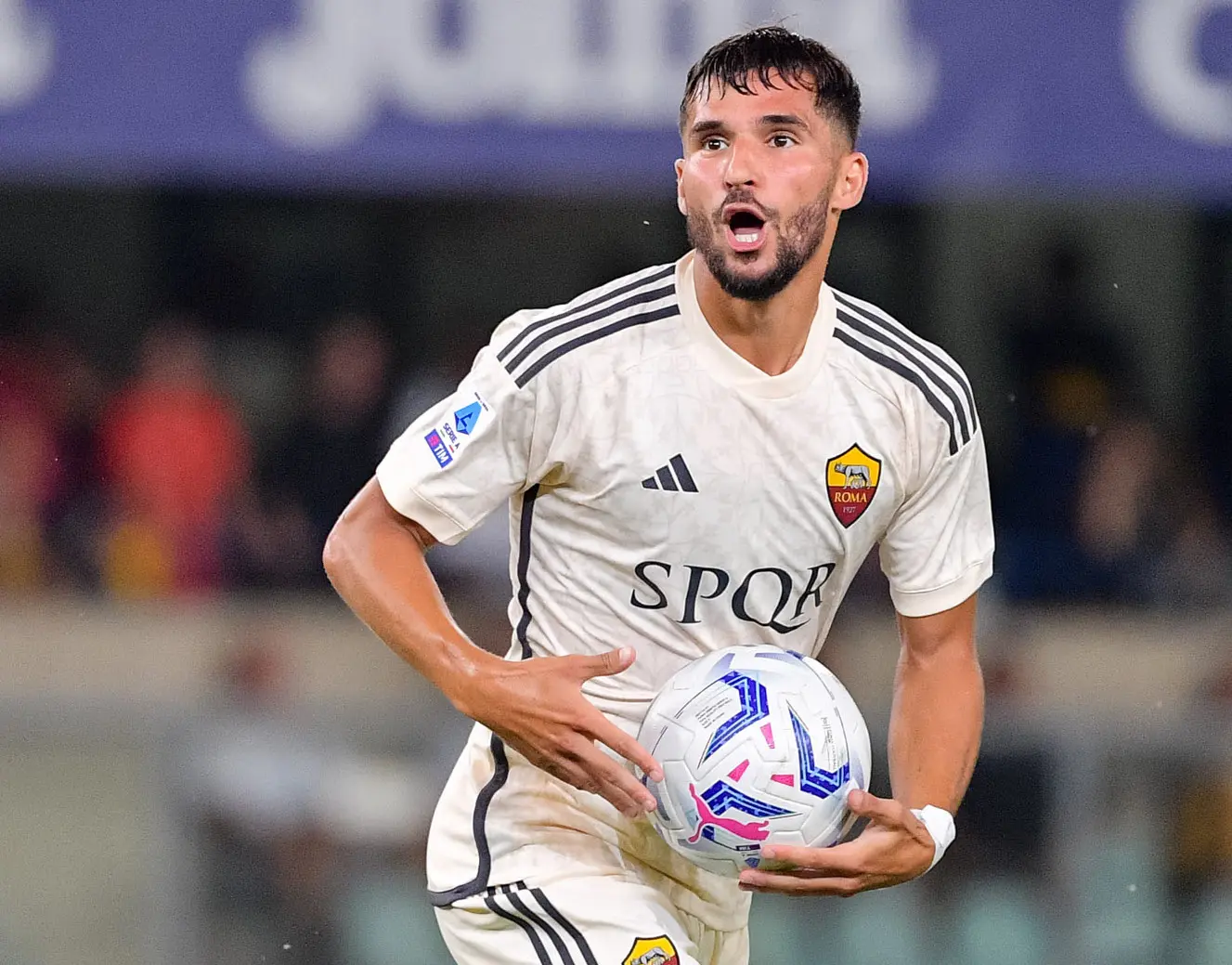 aouar verona roma gol