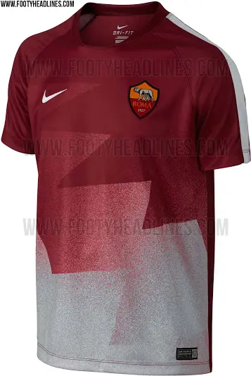 as roma 15 16 pre match shirt 1