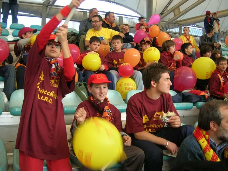 bambini del club allo stadio