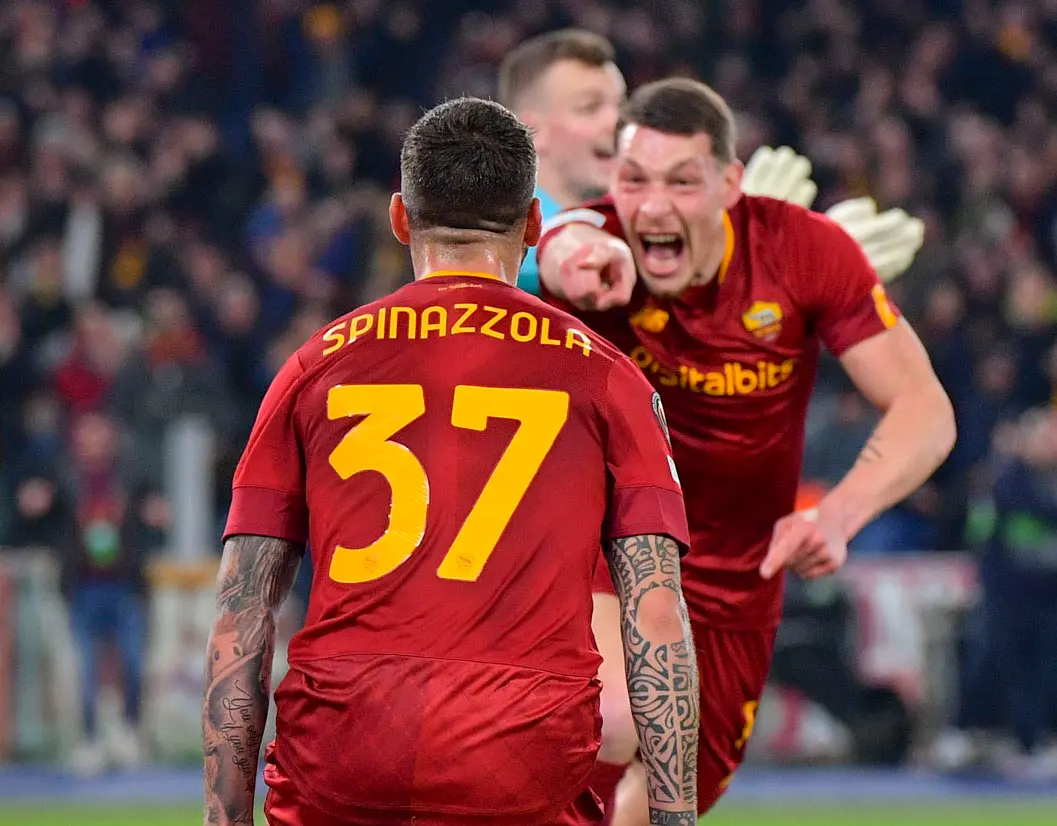 belotti e spinazzola gol roma salisburgo
