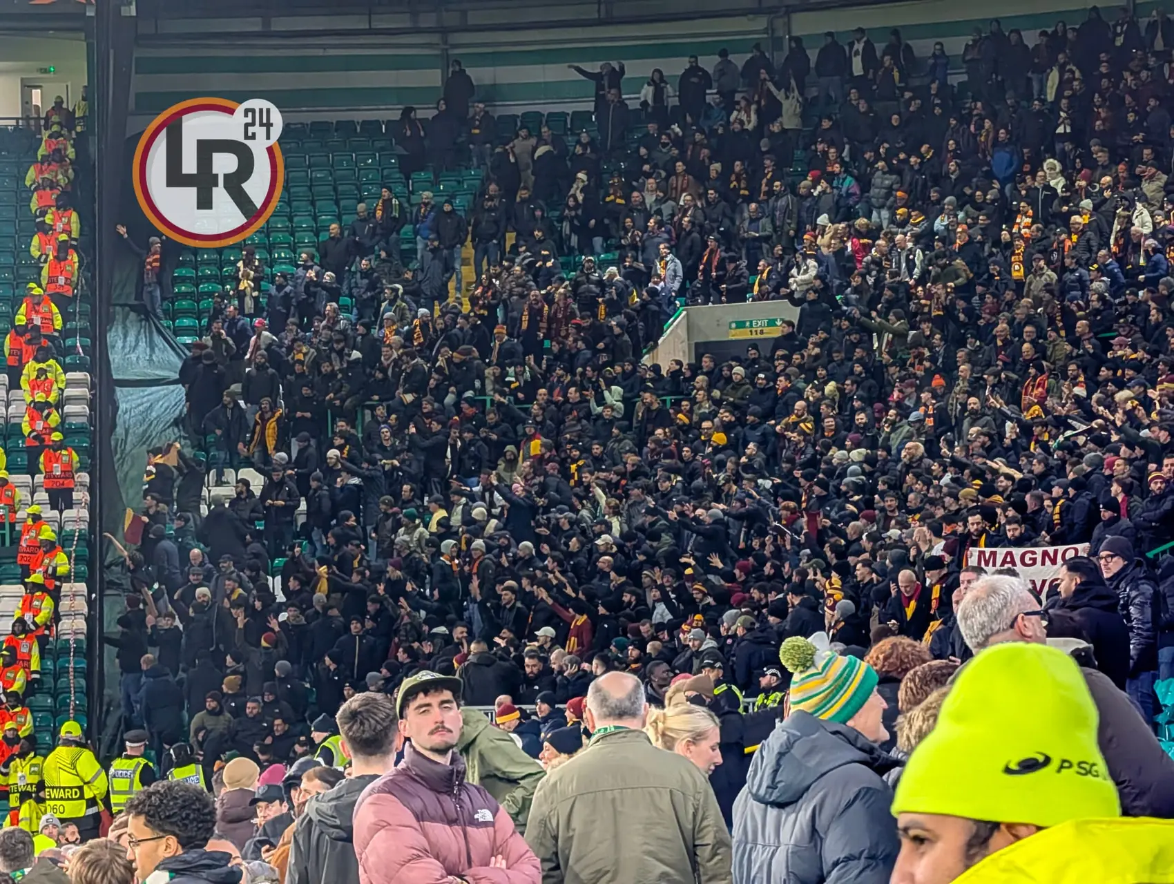 celtic roma tifosi settore ospiti