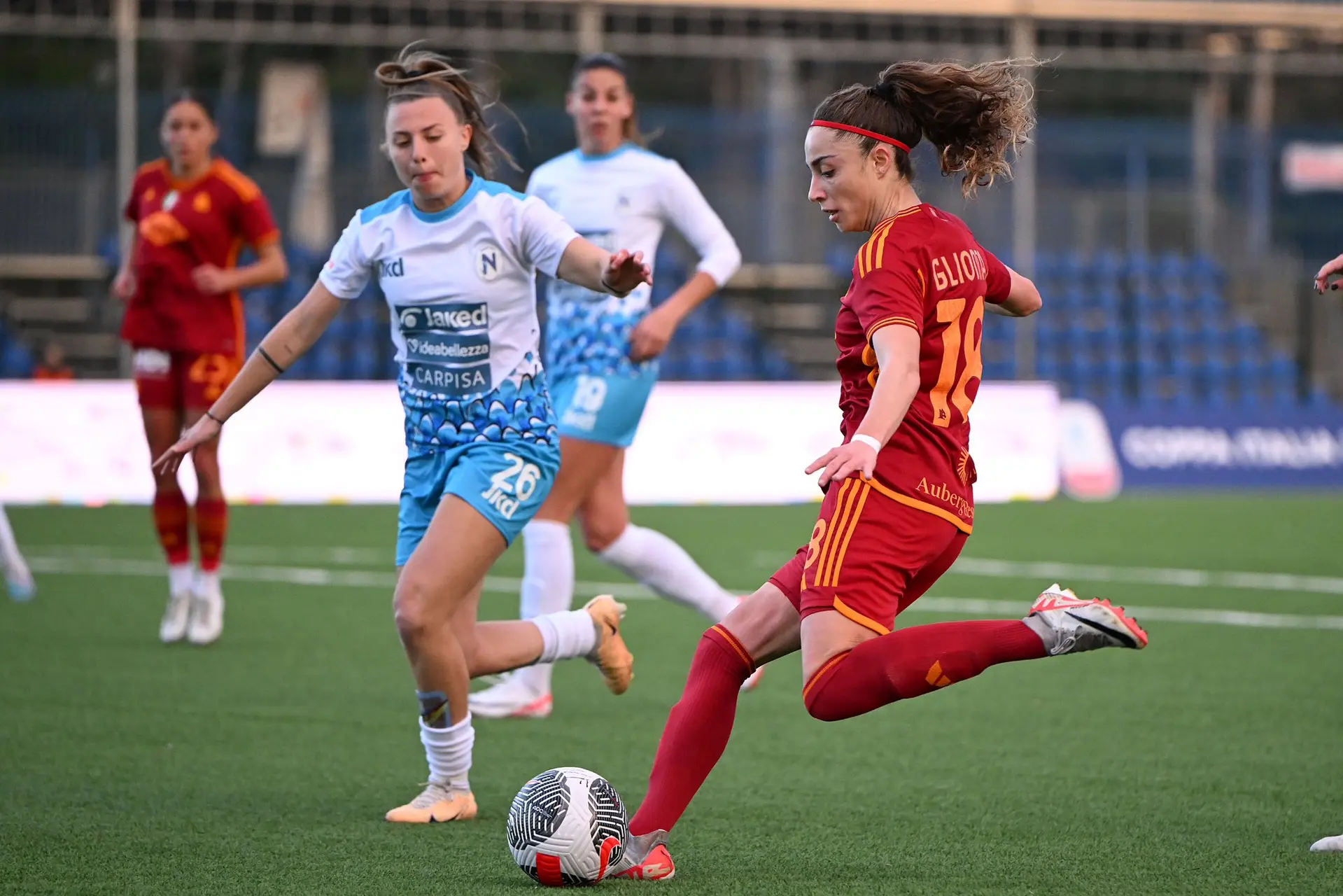 coppa italia femminile napoli roma glionna