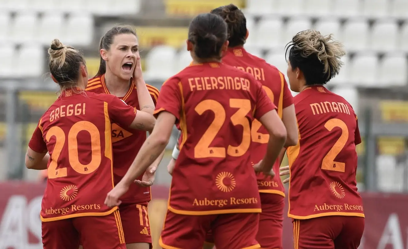 coppa italia femminile roma napoli esultanza
