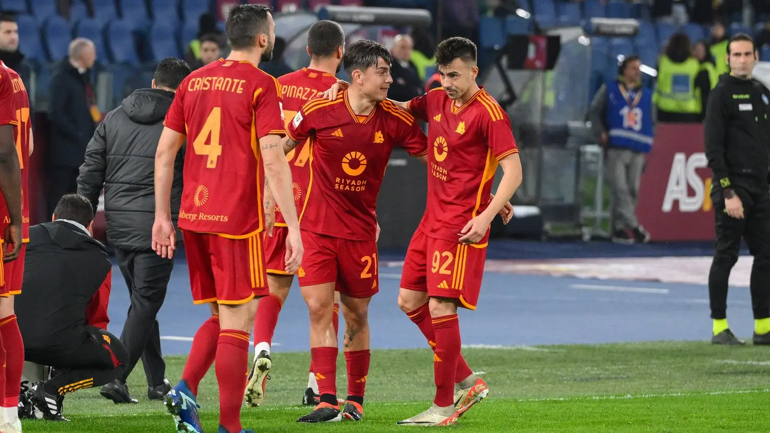 coppa italia roma cremonese dybala el shaarawy