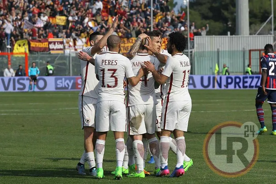 crotone roma esultanza