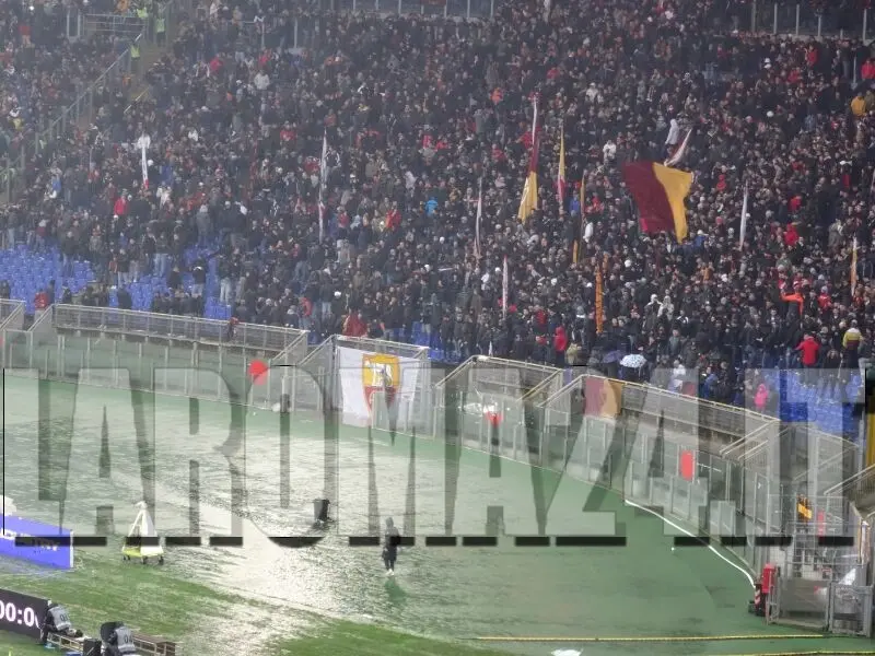 curva sud allagata roma parma 2 2 14