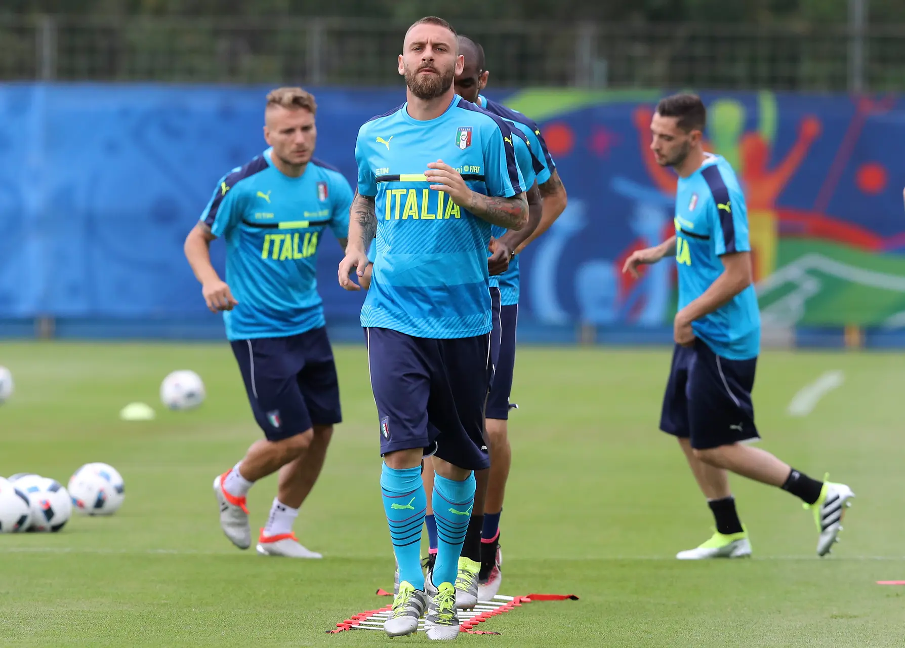 de rossi allenamento italia 2016
