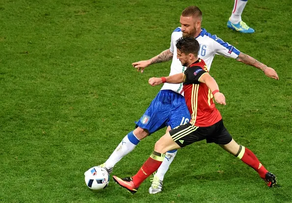 de rossi azione belgio italia 2