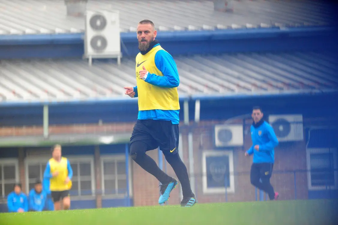 de rossi boca allenamento 2