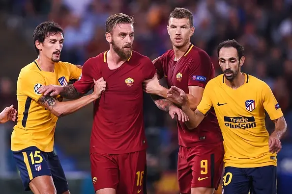 de rossi dzeko roma atletico