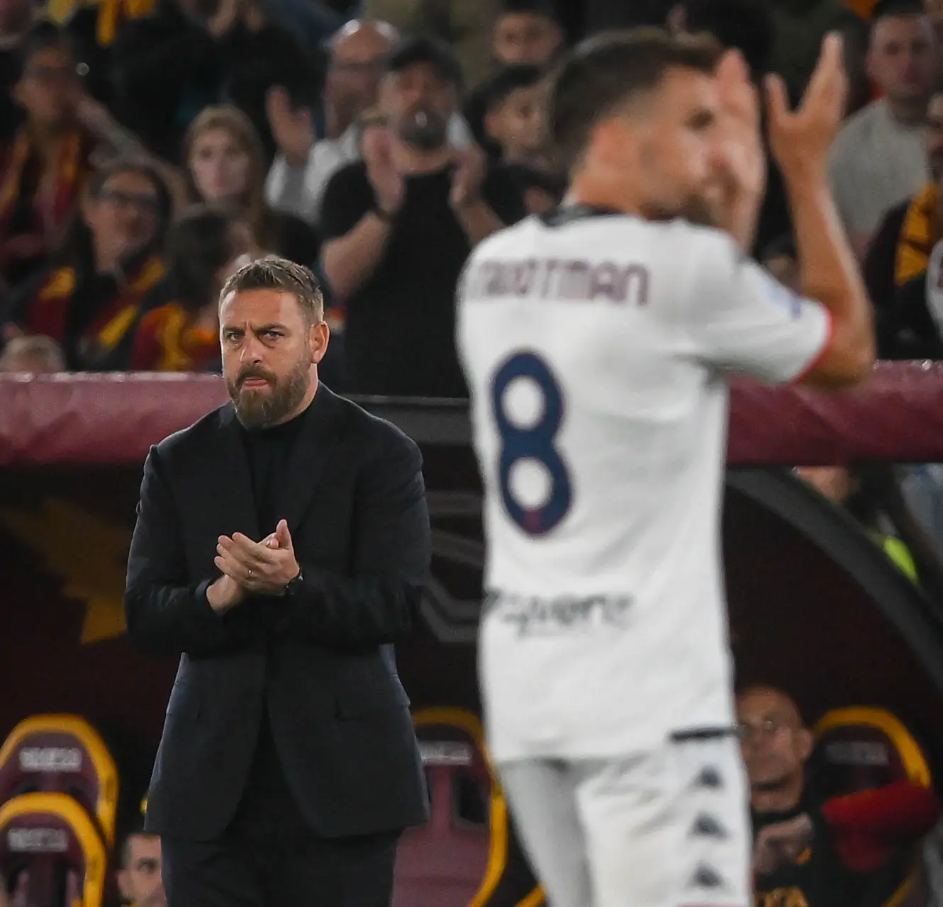 de rossi e strootiman roma genoa