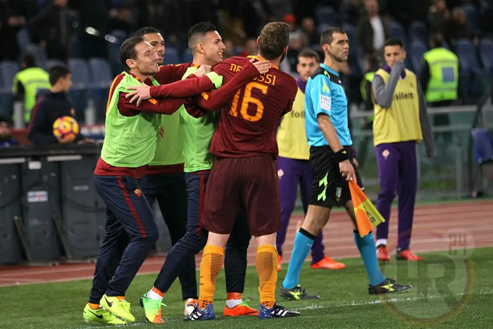de rossi esulta