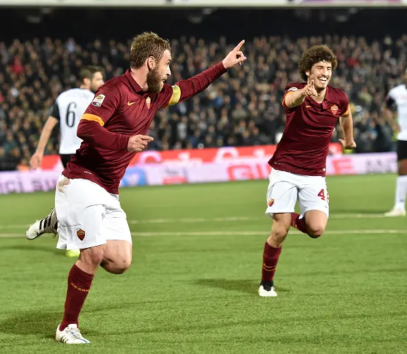 de rossi esultanza cesena roma 22032015