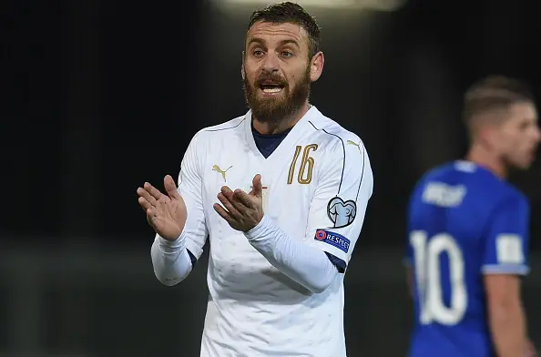 de rossi italia maglia bianca