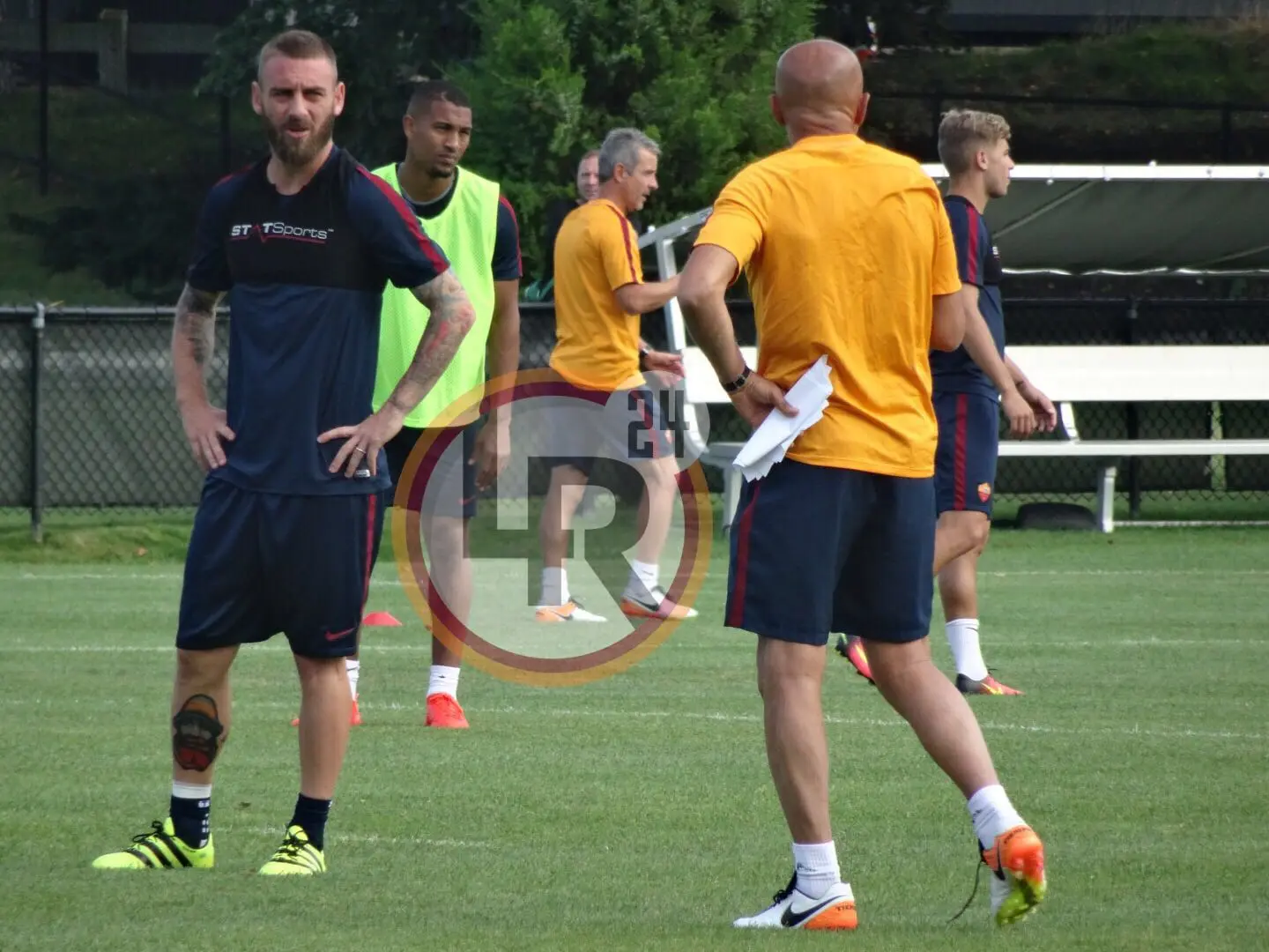 de rossi spalletti allenamento boston