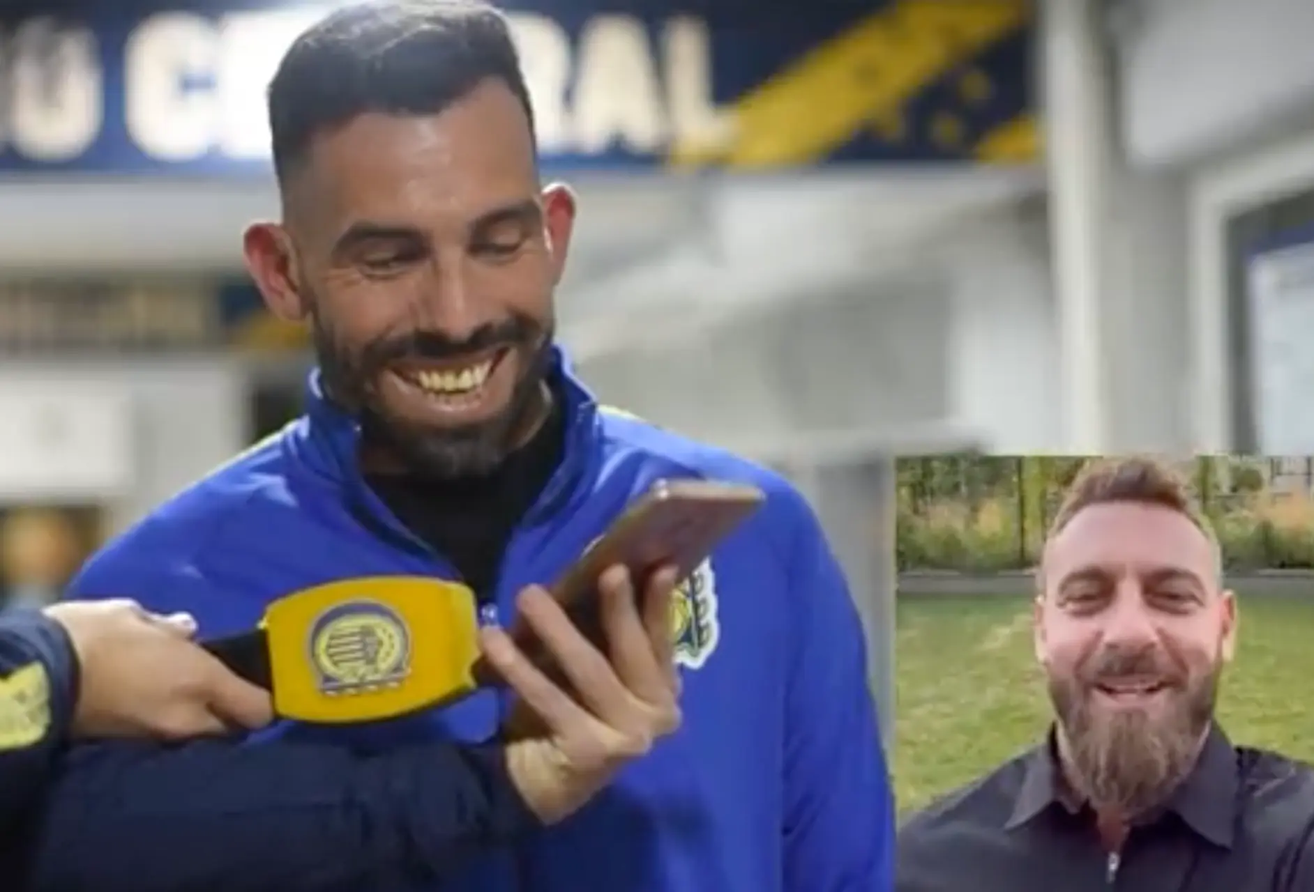 de rossi tevez saluto