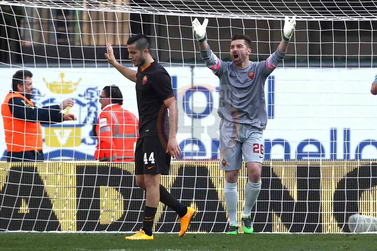 de sanctis manolas chievo roma 080315 mancini