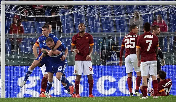 de silvestri festeggiato roma sampdoria 17032015