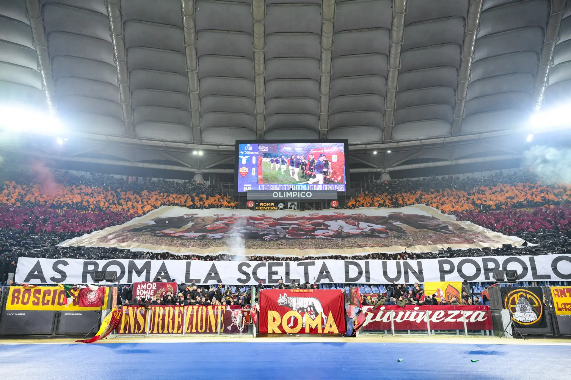 derby curva sud coreografia