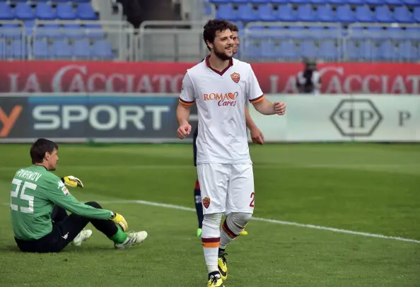 destro cagliari roma avramov a terra